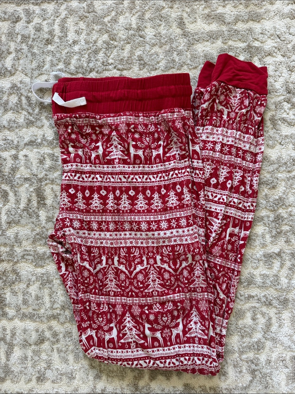 Little Sleepies Red Holiday Print Pajama Pants